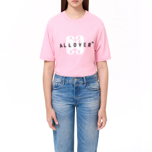 RUBBER PRINT TEE (PINK)