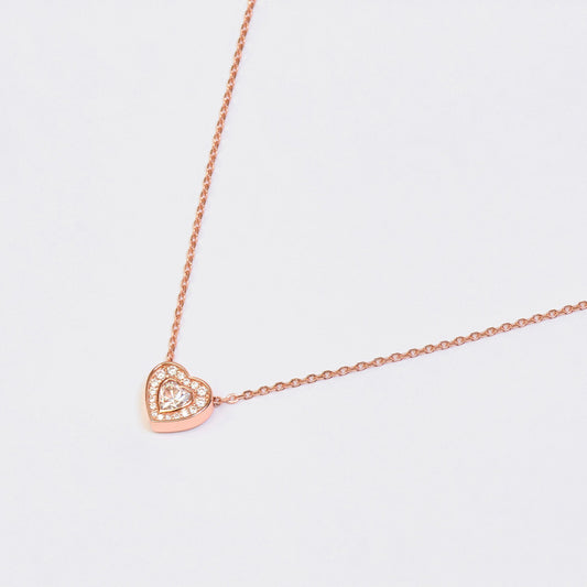 ALLOVER '30 is Love' Sparkling Heart Necklace