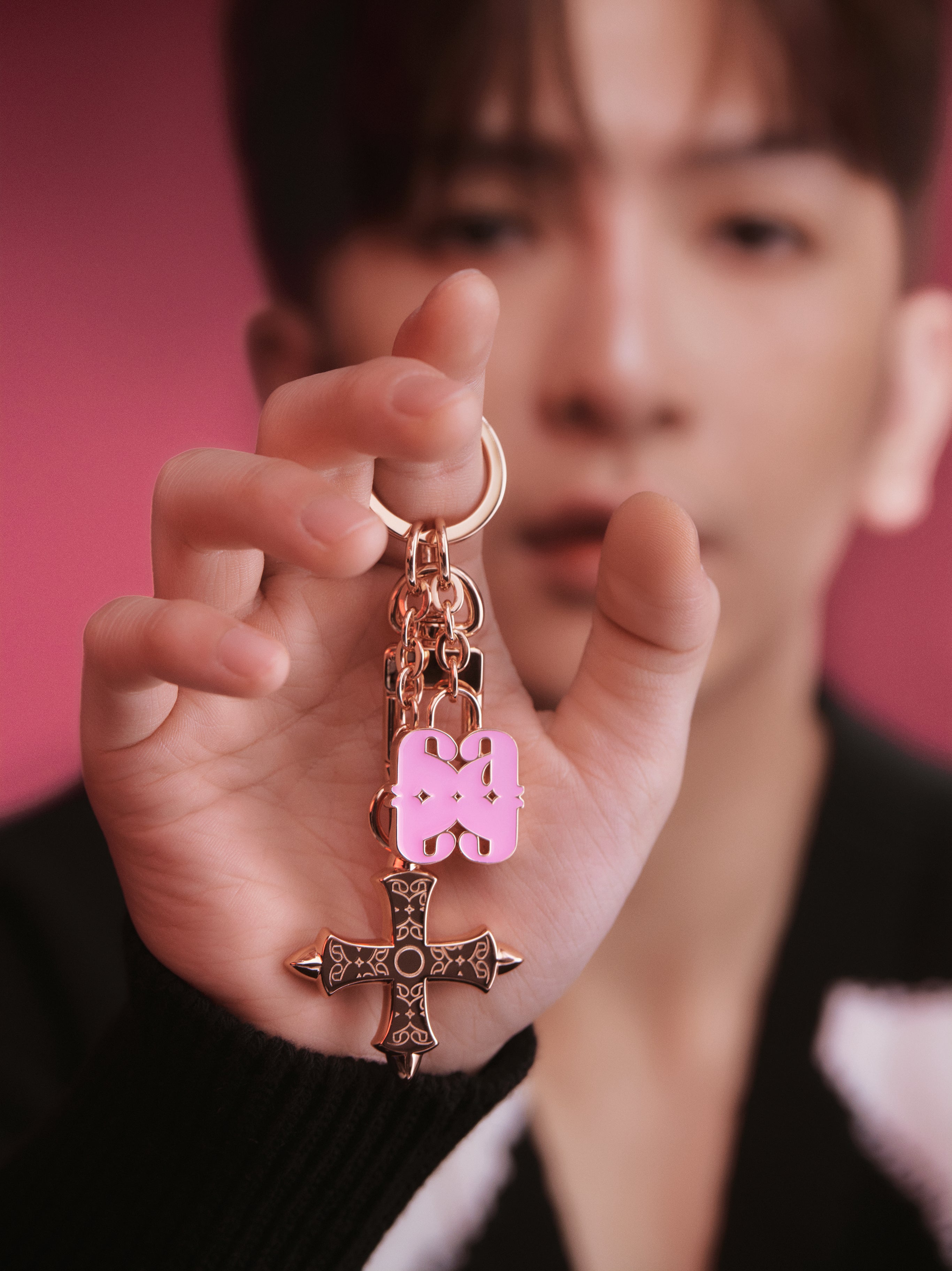 ALLOVER Logo Bag Charm and Key Holder