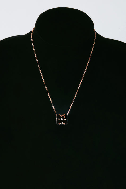 「Be Mine」ALLOVER Charm Necklace (BLACK)