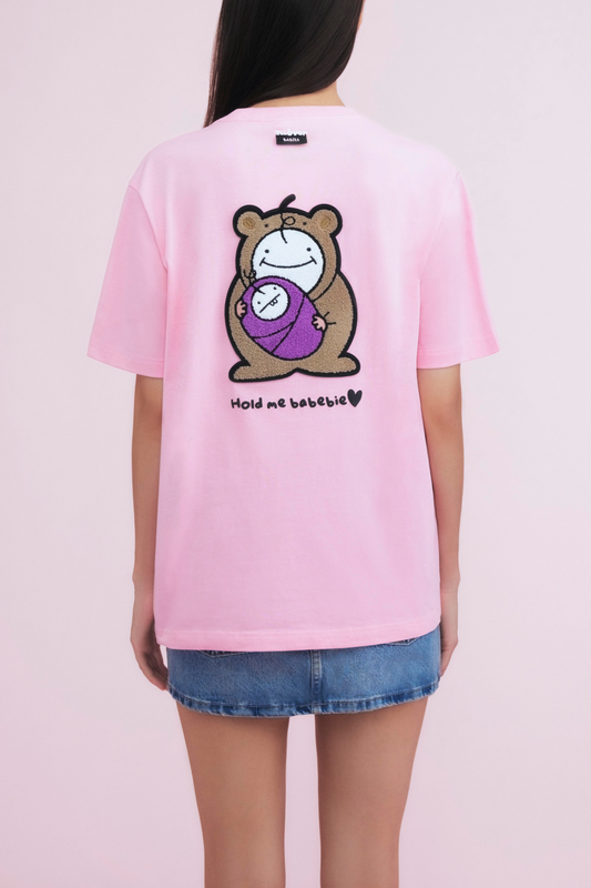 ALLOVER BABIES TEE (Bearbie & Babebie) (PINK)