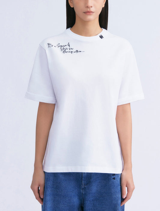 Déjà Vu Embroidery Tee