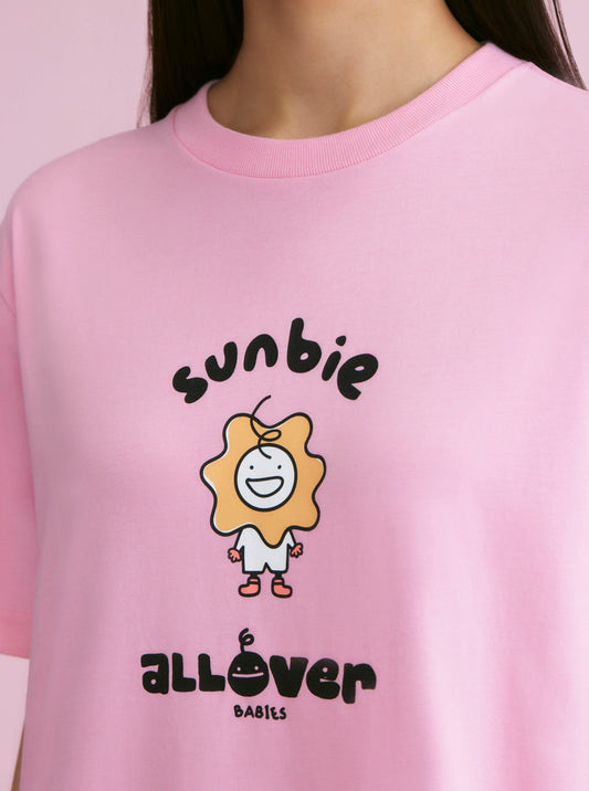 ALLOVER BABIES TEE (Sunbie) Pink
