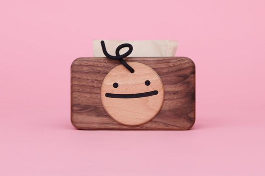 ALLOVER BABIES WOODEN TISSUE BOX