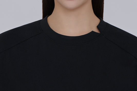 ALLOVER Embossed Tee (Black)