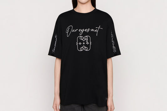 Our Eyes Met Monogram Tee (Black)
