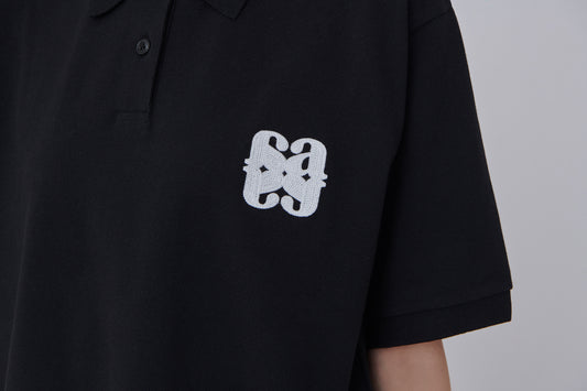 ALLOVER Short Sleeve Polo (Black)
