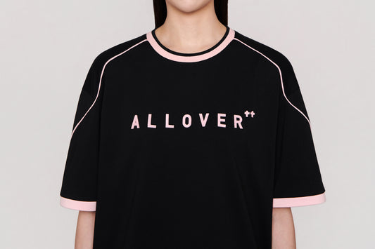 ALLOVER Two-Toned Tee (Black)