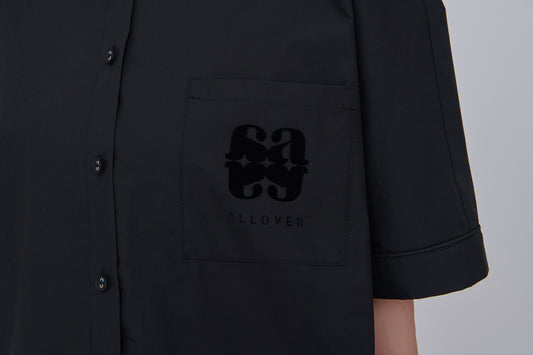 ALLOVER Split Shirt (Black)