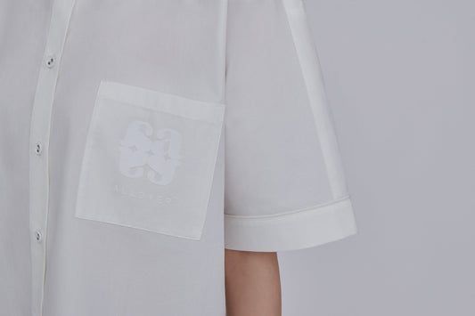 ALLOVER Split Shirt (White)