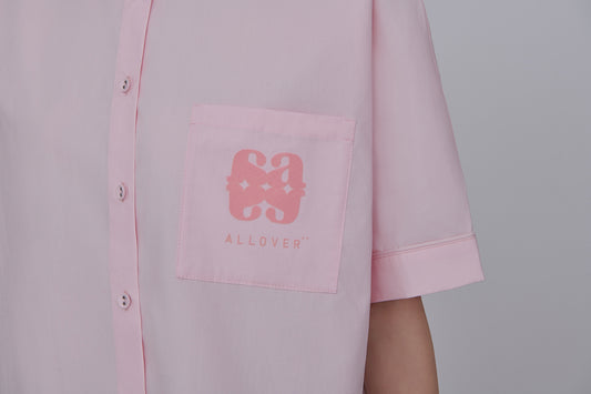 ALLOVER Split Shirt (Pink)