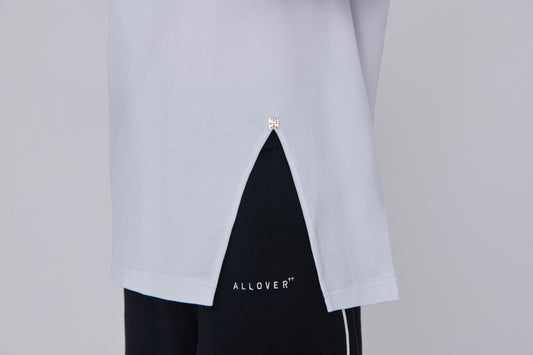 ALLOVER Slit Tee (White)