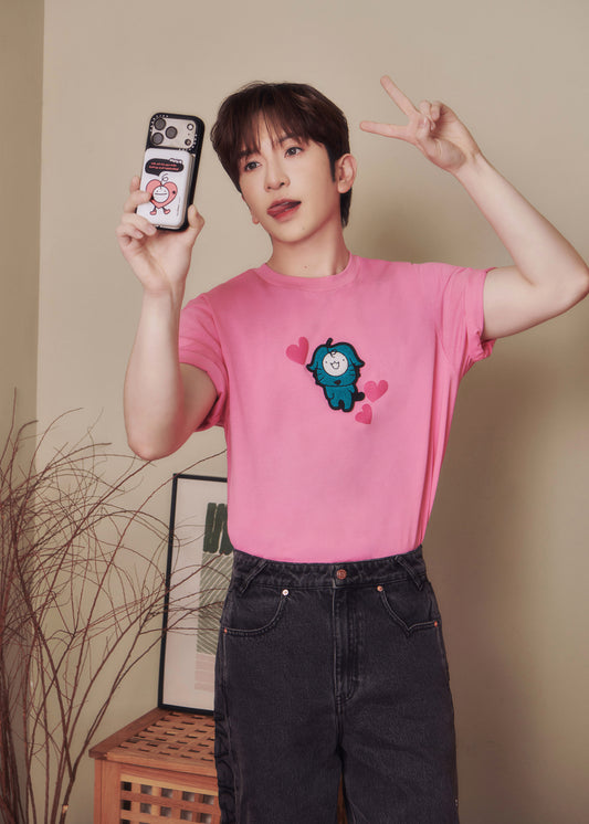 ALLOVER BABIES Tee (Shocking Pink)