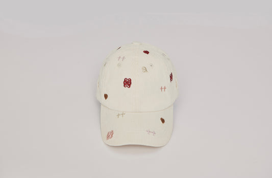 The Sprinkling ALLOVER Corduroy Cap (Beige)